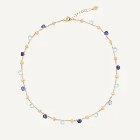 18K Iolite & Topaz Paradise Necklace - CB765 MIX240 Y