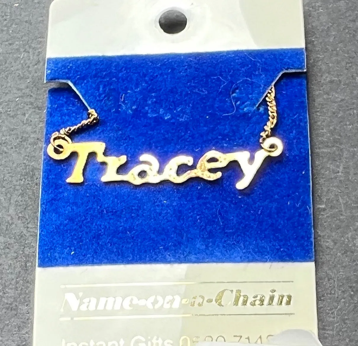 1970s Name-on-a-Chain Necklace Diana, Julia and Tracey