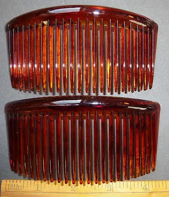 2 BIG 5" Vintage Hair Combs.. Very Effective...