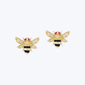 4 Elements Bee Stud Earrings