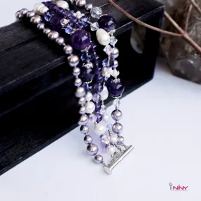 5-Line Bracelet Amethyst