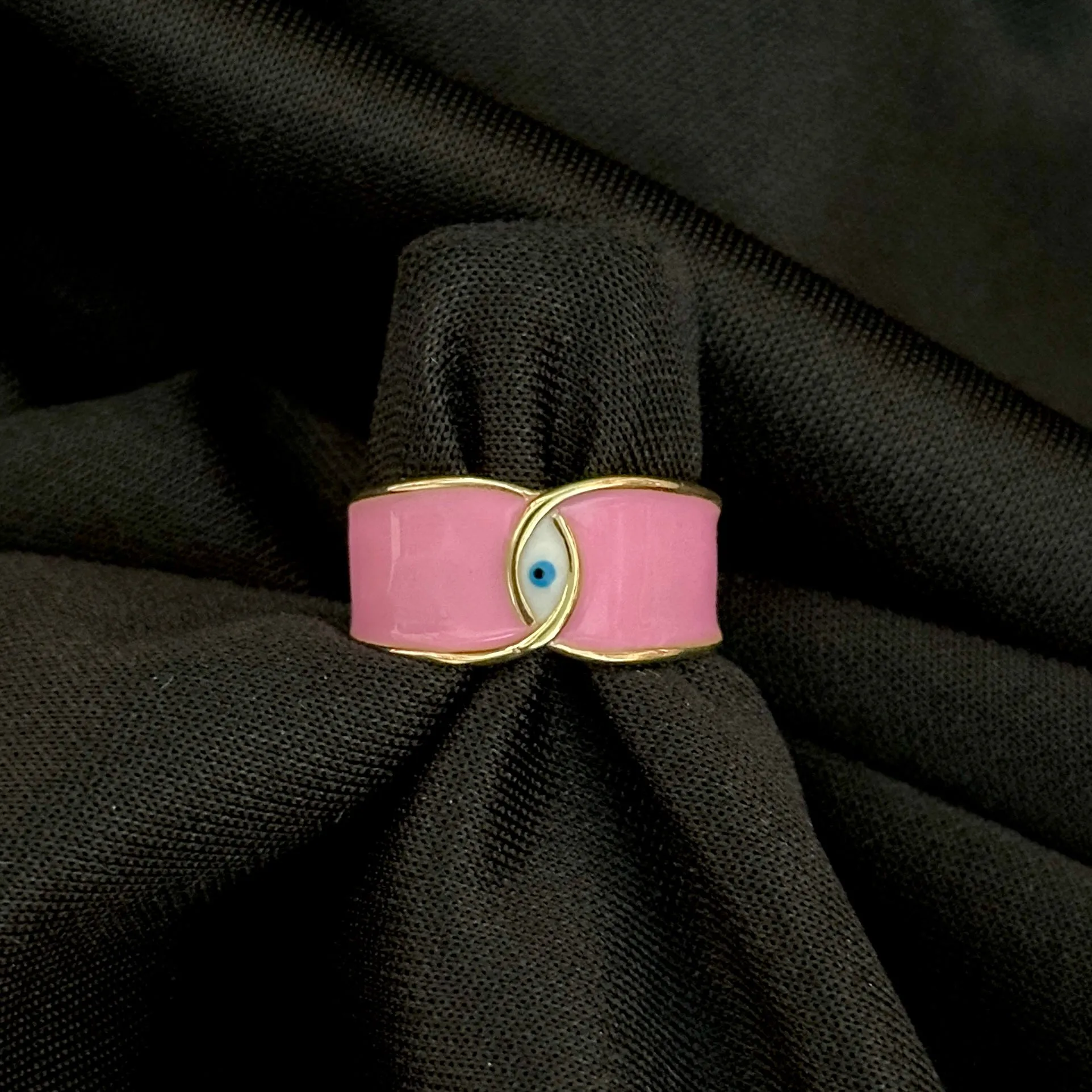 Adjustable Evil Eye Ring 04