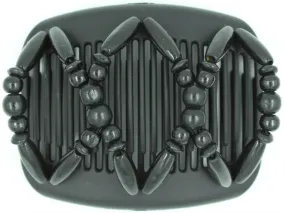 African Butterfly Hair Comb - Beada Black 75