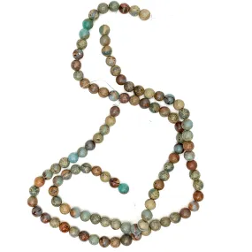 African Opal Smooth 8mm Rounds Strand