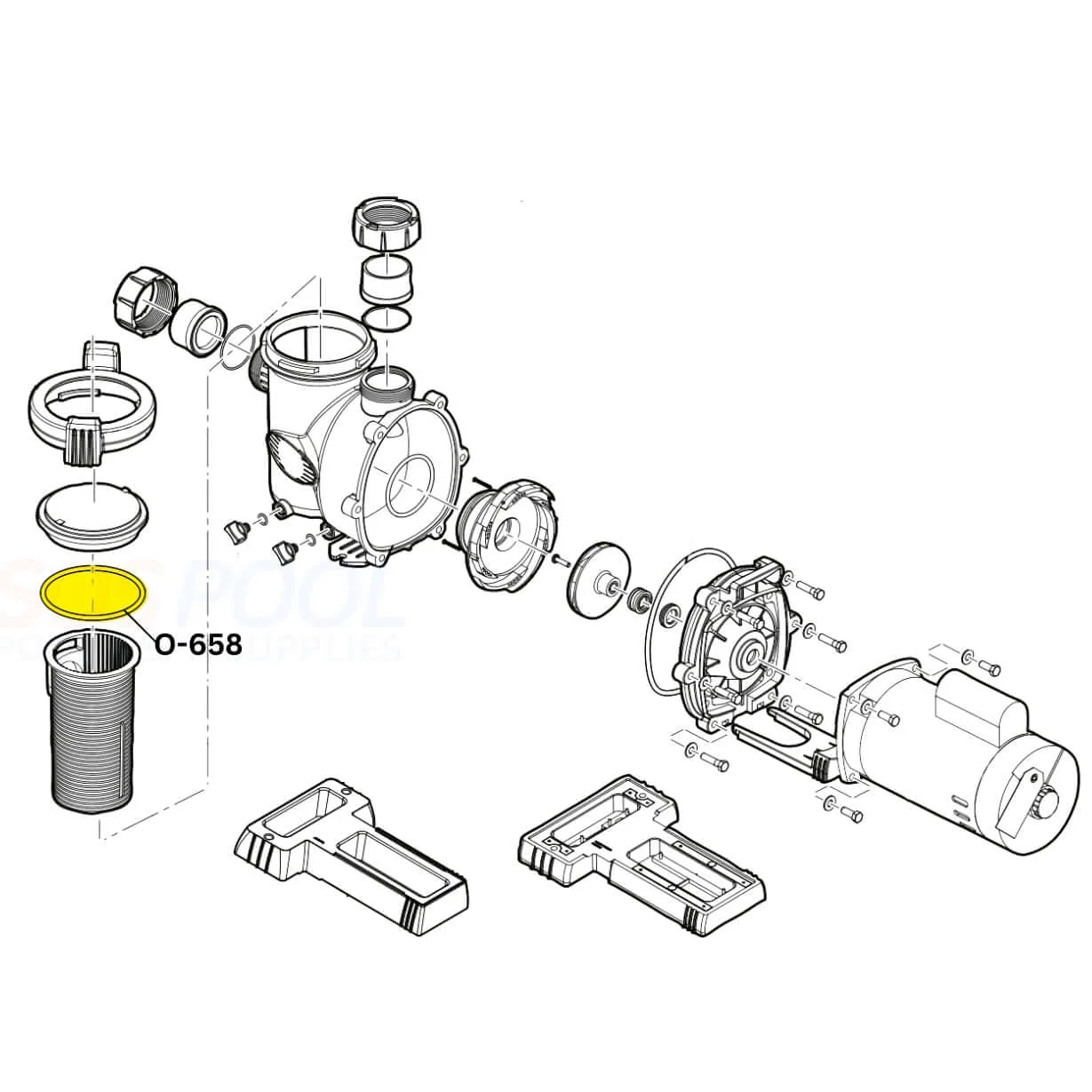 Aladdin Lid O-Ring For Jandy FloPro Pumps | R0480200 | O-658