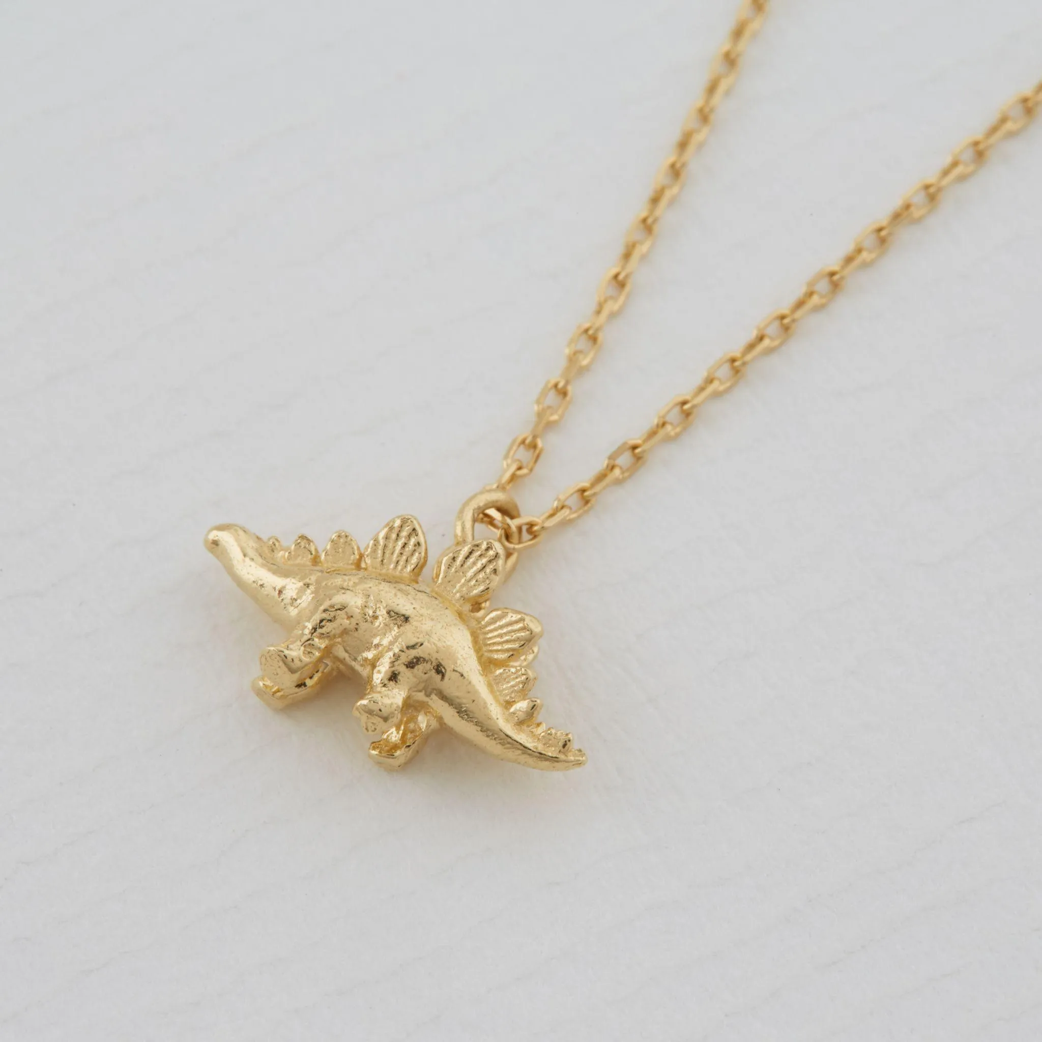 Alex Monroe Teeny Tiny Stegosaurus Necklace