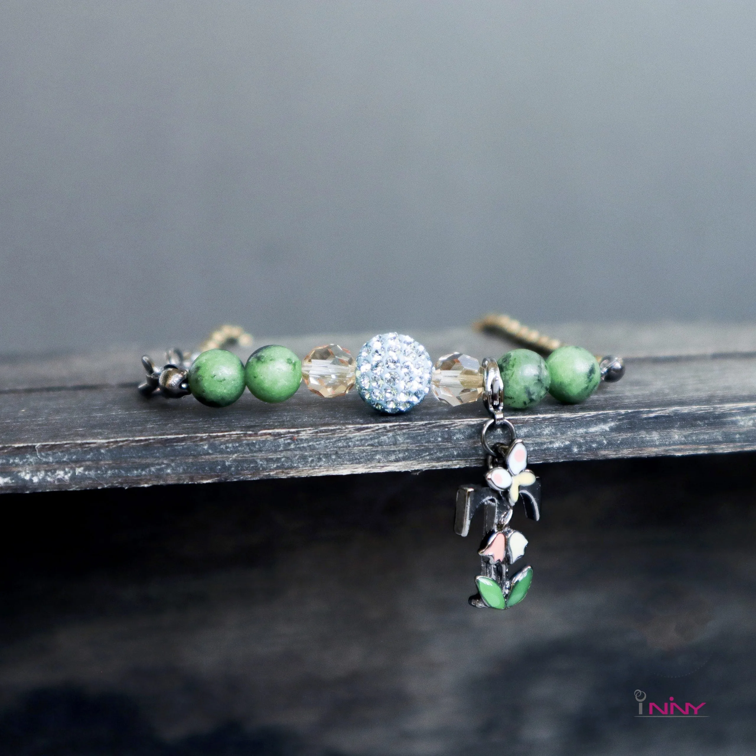 Alphabet Gemstone Bracelet