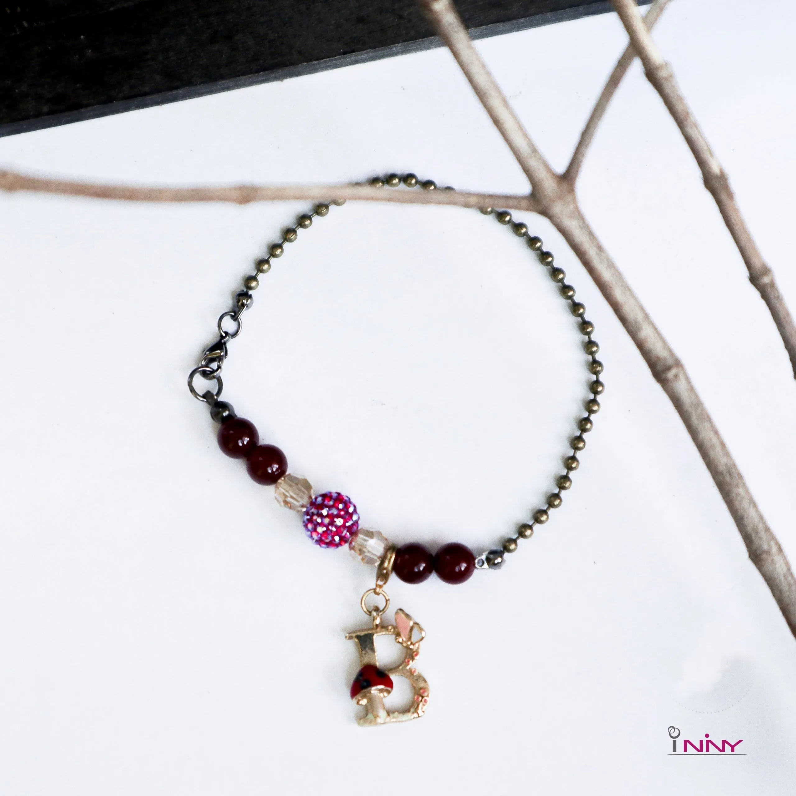 Alphabet Gemstone Bracelet