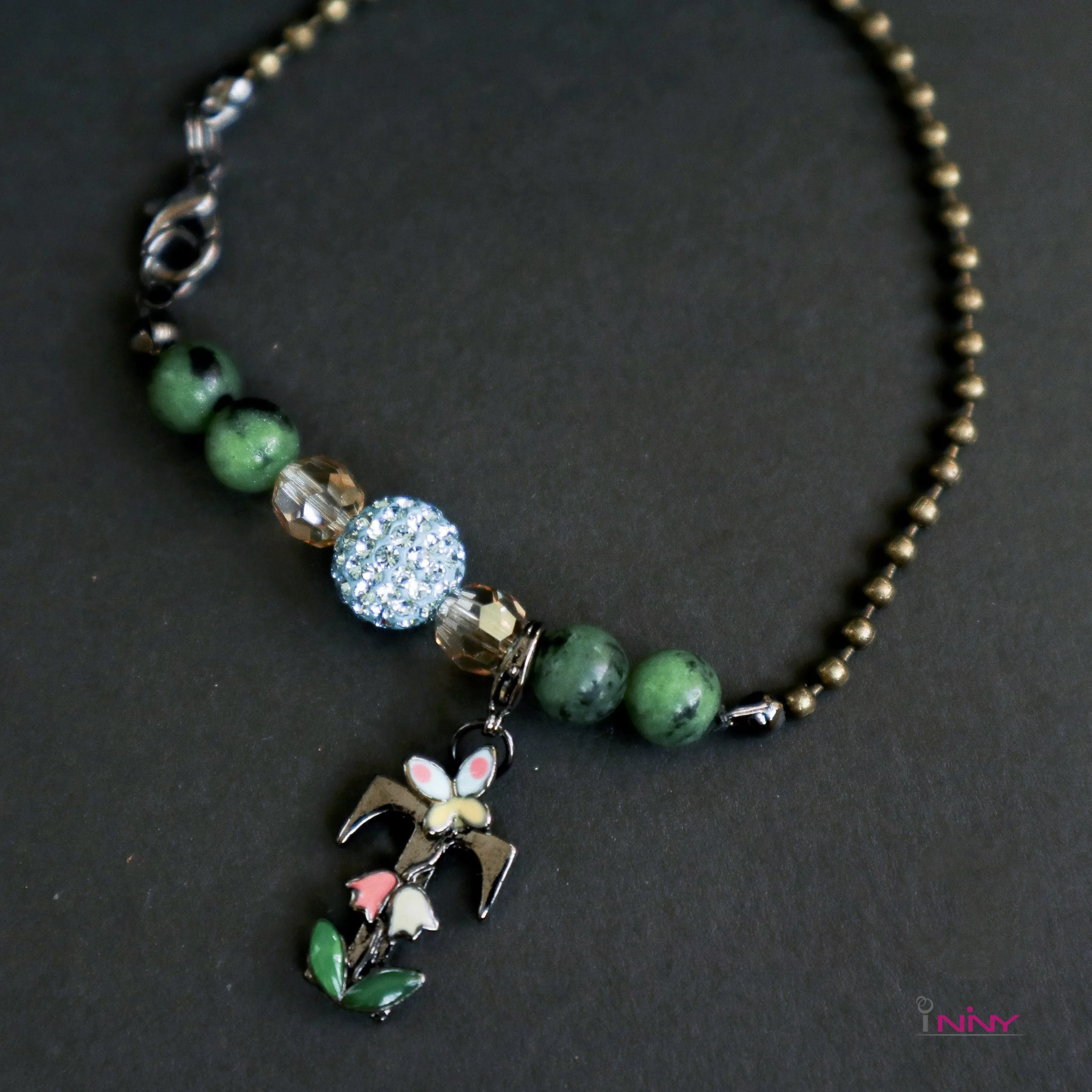 Alphabet Gemstone Bracelet