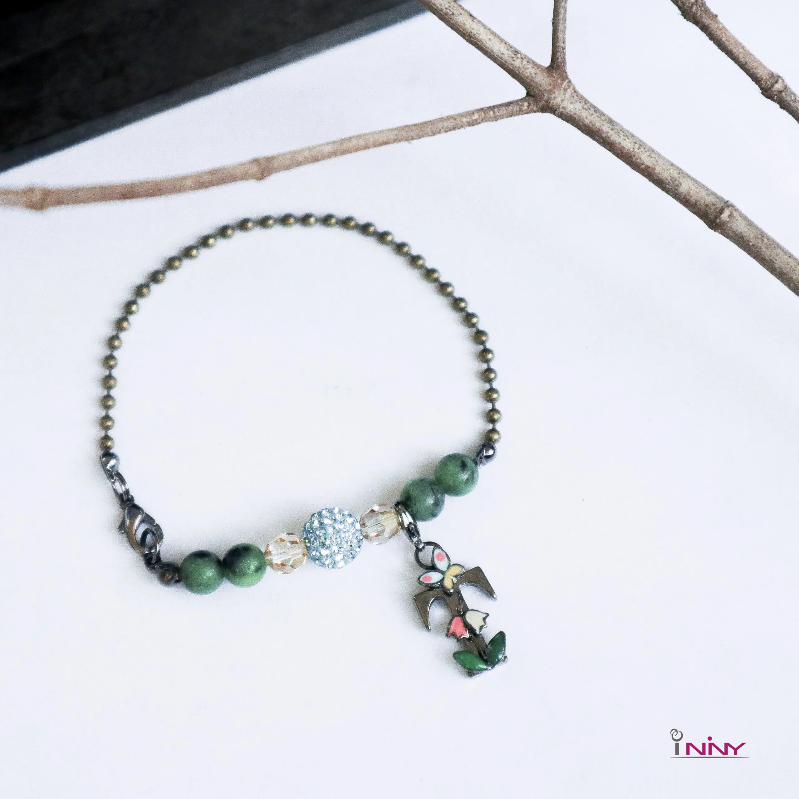 Alphabet Gemstone Bracelet