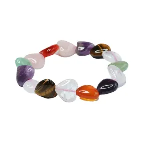 Amethyst Crystal Eye Stone Agate Bracelet with Sterling Silver Embellishment