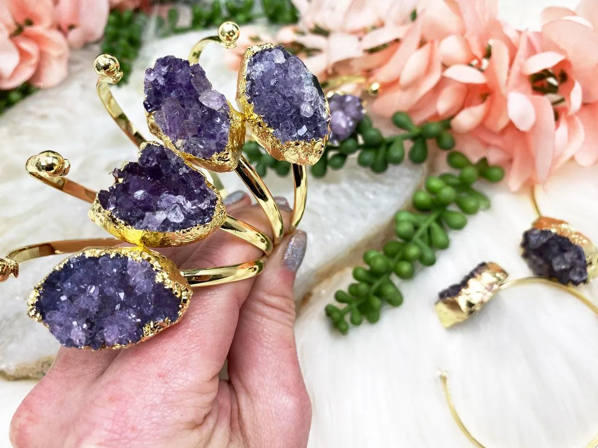 Amethyst Cuff Bracelet