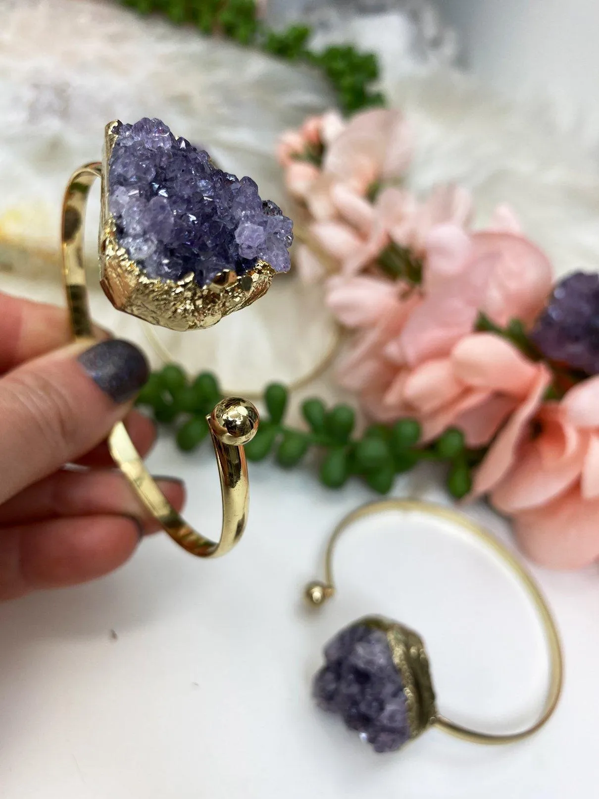 Amethyst Cuff Bracelet