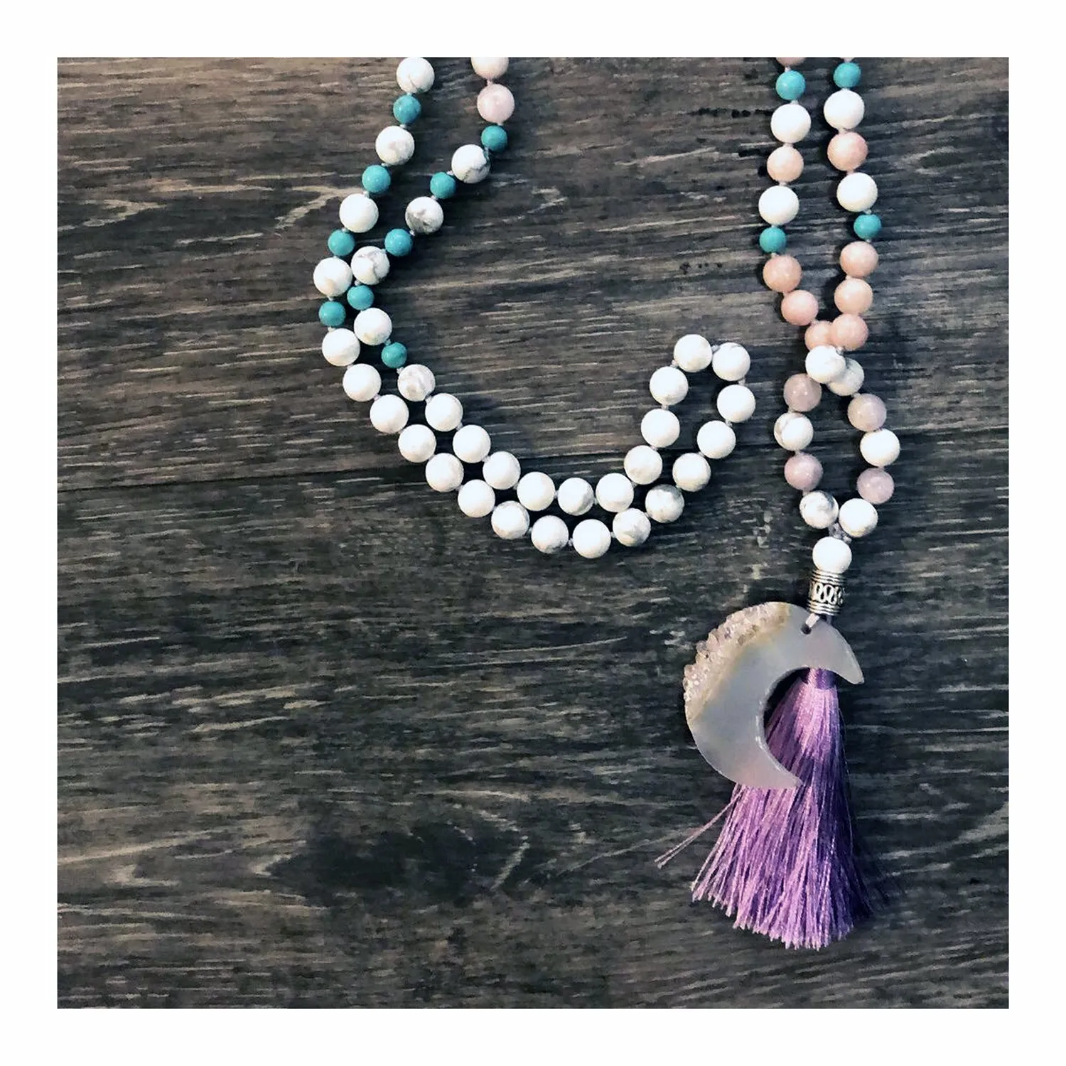 Amethyst Moon Mala