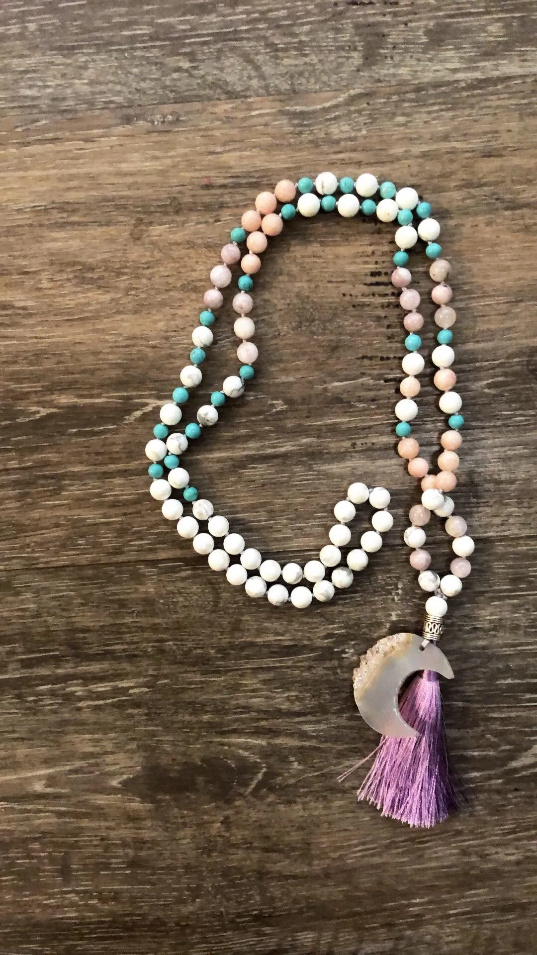 Amethyst Moon Mala