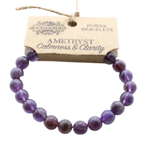 Amethyst Power Bracelet - Enhance Your Style and Well-being with Natural Healing Properties