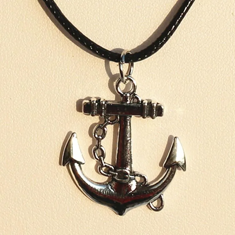 Anchor Chain Pendant Necklaces