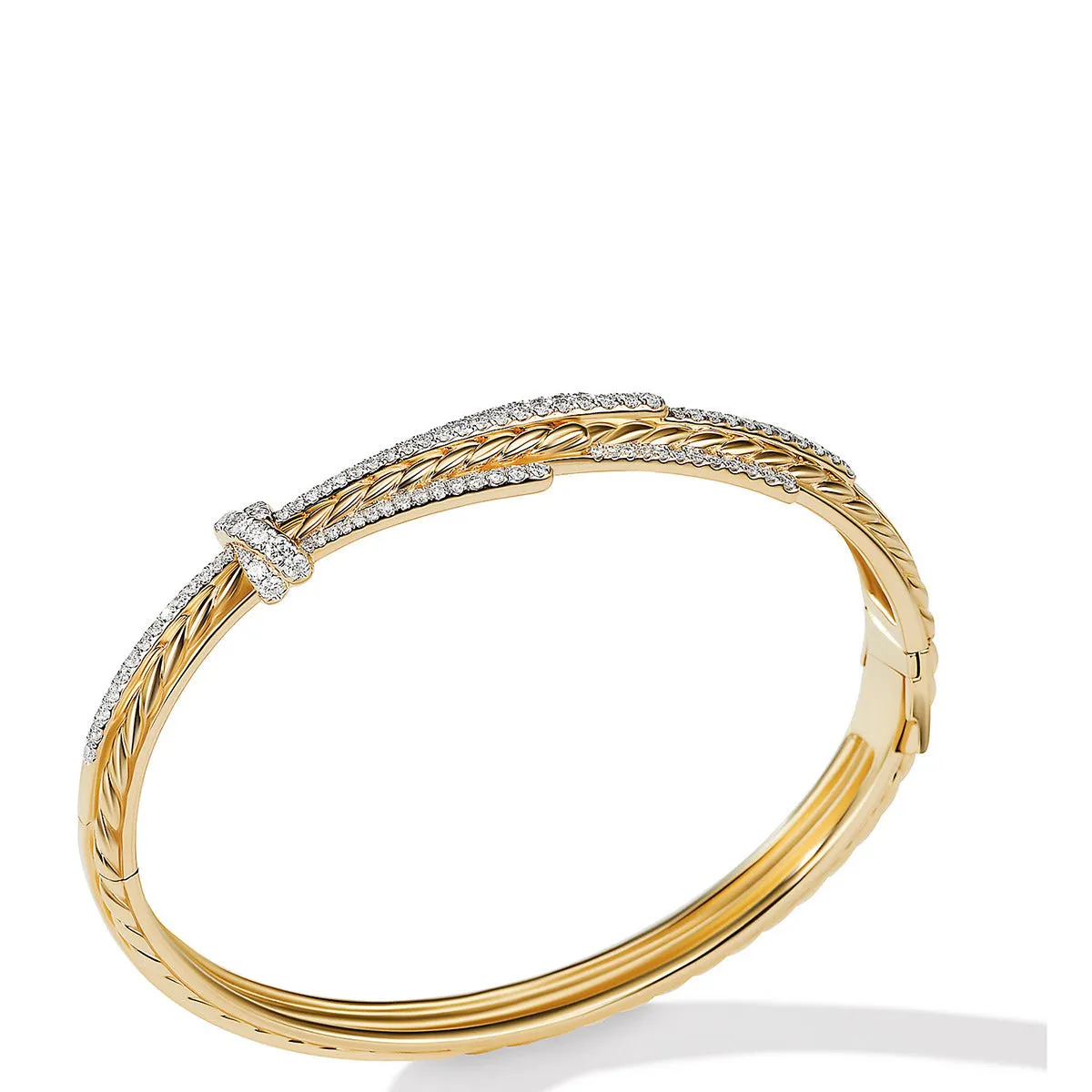 Angelika Bracelet in 18K Yellow Gold with Pave Diamonds