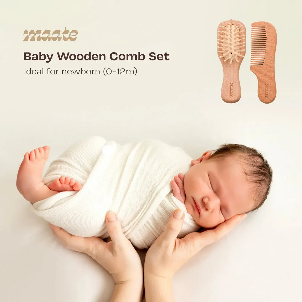 Baby Wooden Comb Set