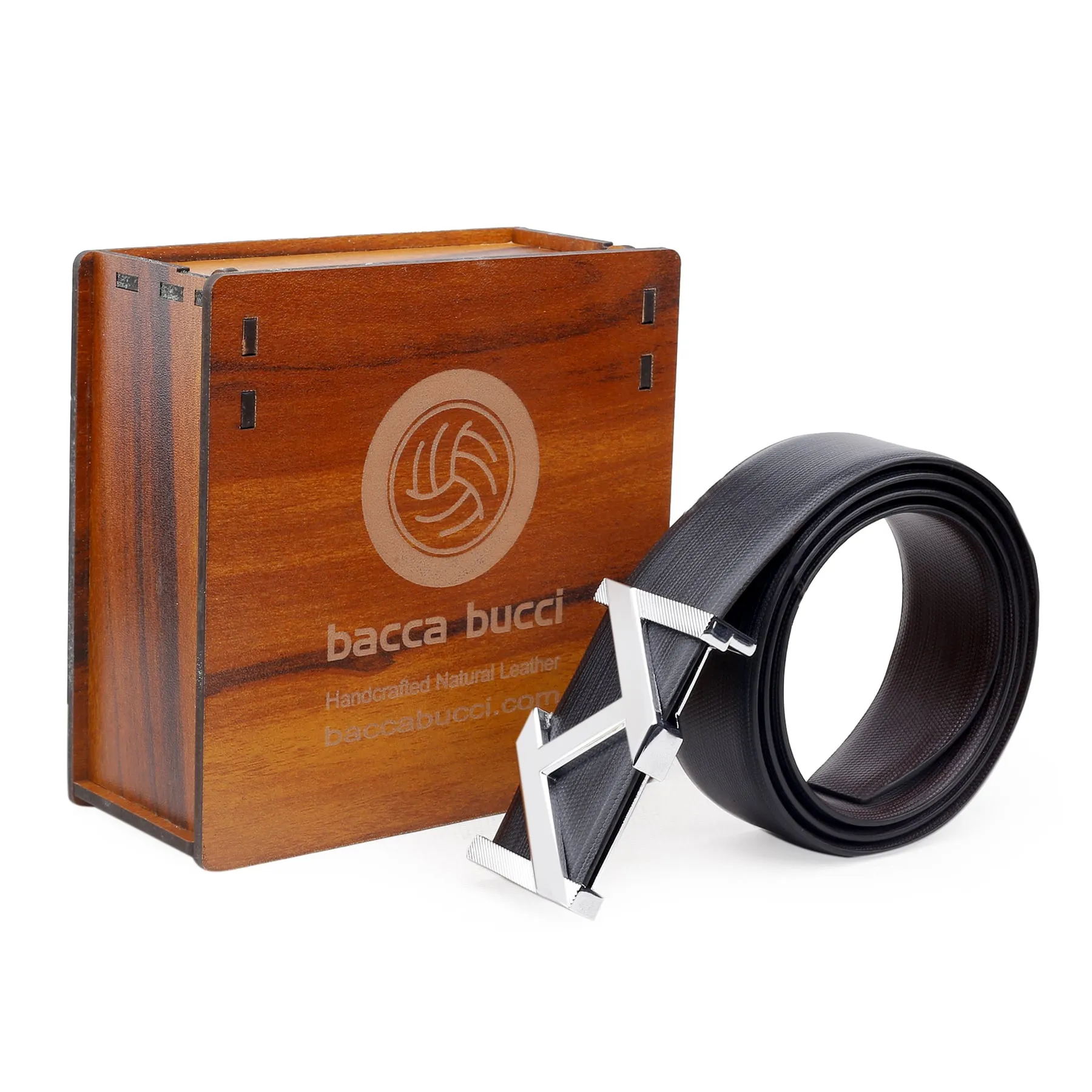 Bacca Bucci Genuine Leather Formal Dress Belts with a Stylish Finish & a Nickel Free Buckle