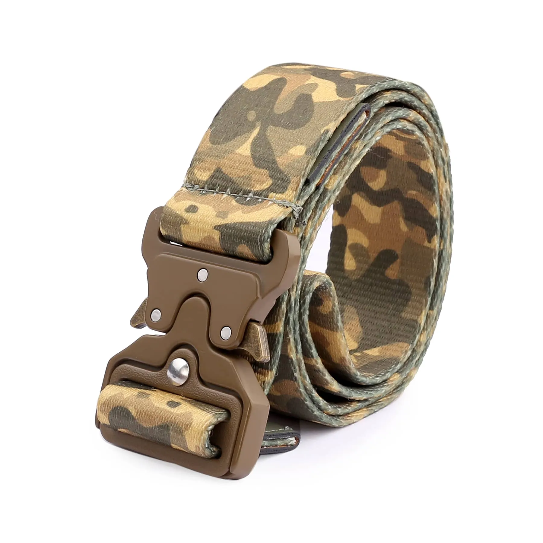 Bacca Bucci Recon Ranger Tactical Series: Robust Nylon Quick-Release Buckle Belt for Men