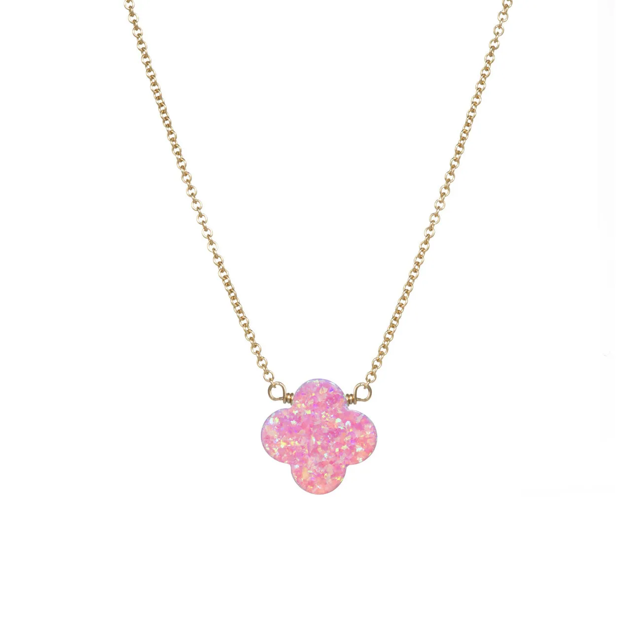 bara boheme | Large "CLOVER" Opal Necklace