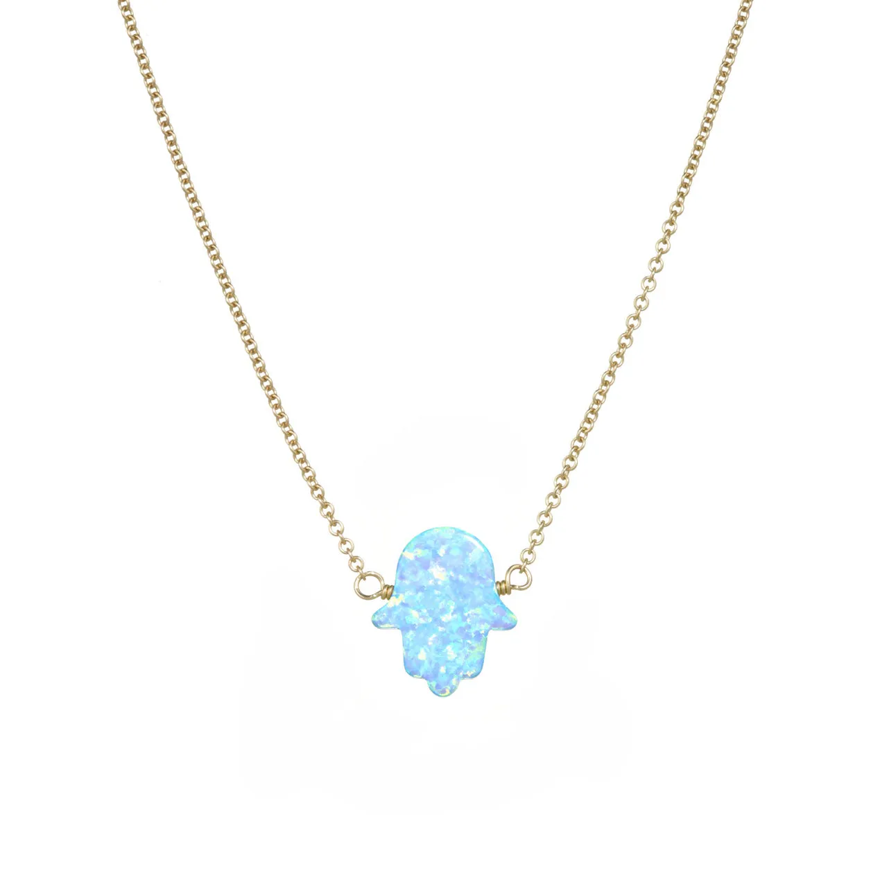 bara boheme | Large "HAND" Opal Necklace