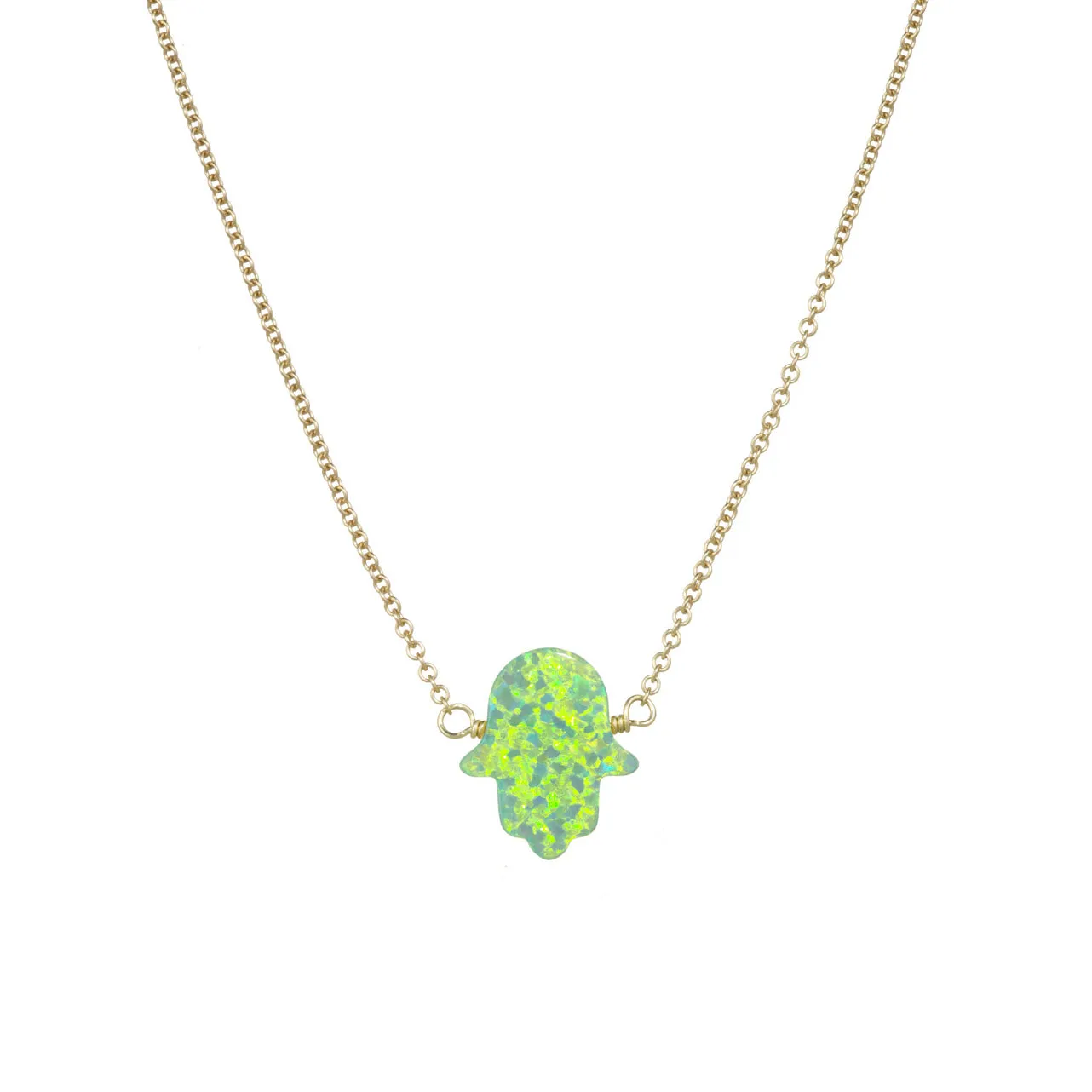 bara boheme | Large "HAND" Opal Necklace