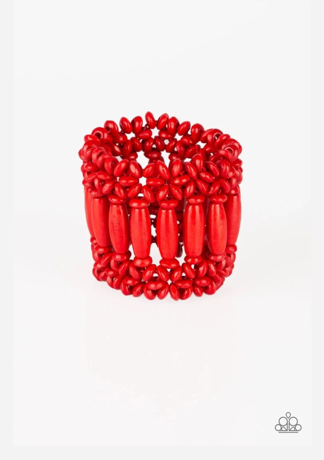 Barbados Beach Club Red Bracelet  - Paparazzi  Accessories