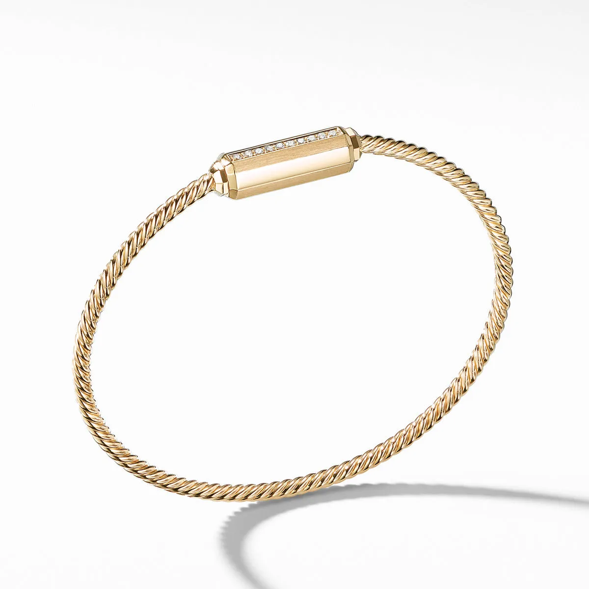 Barrels Bracelet with Diamonds in 18K Gold