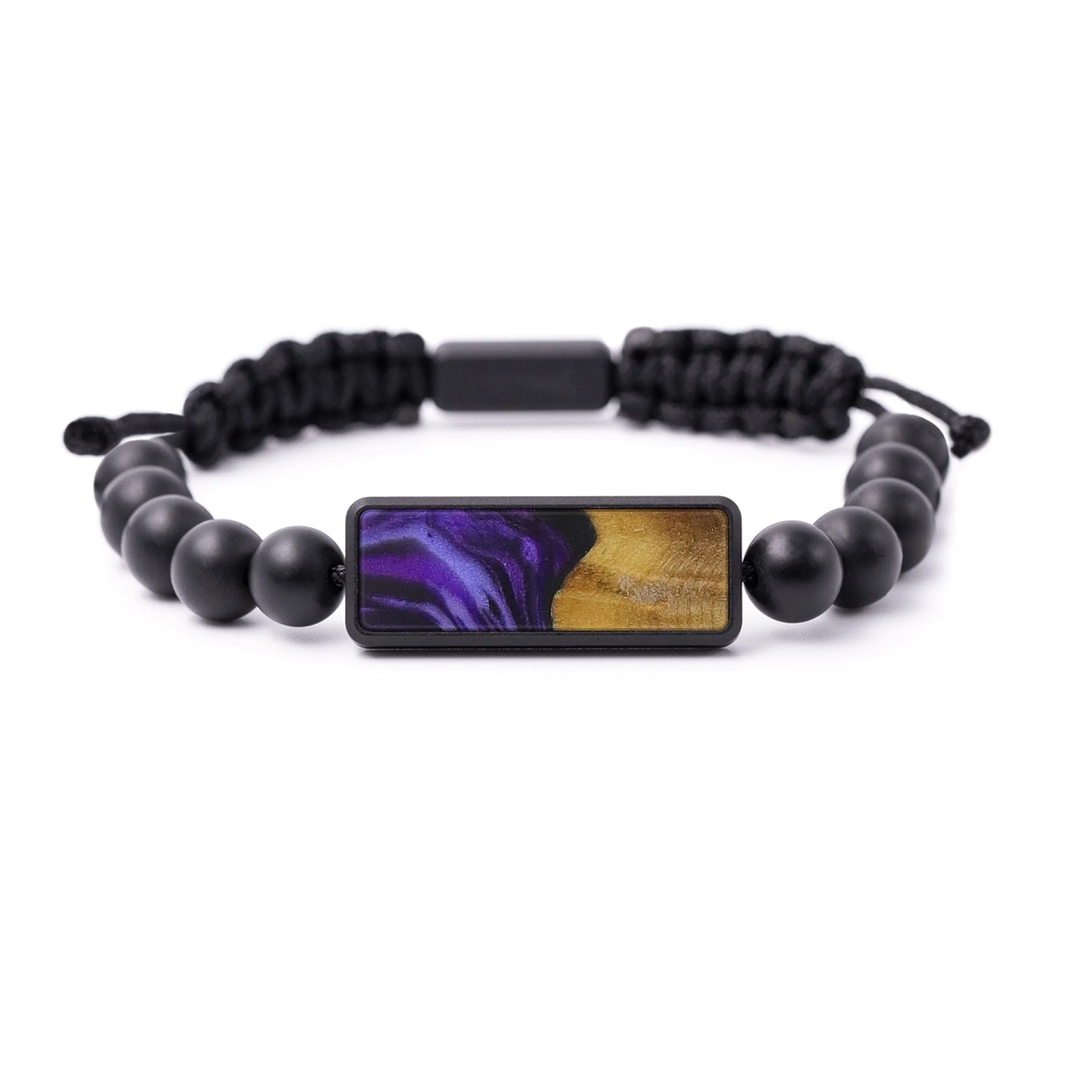 Bead Wood Resin Bracelet - Pick (Purple, 579400)