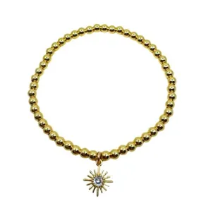 Beaded Bracelet: With 'Starburst' Charm (BG444)