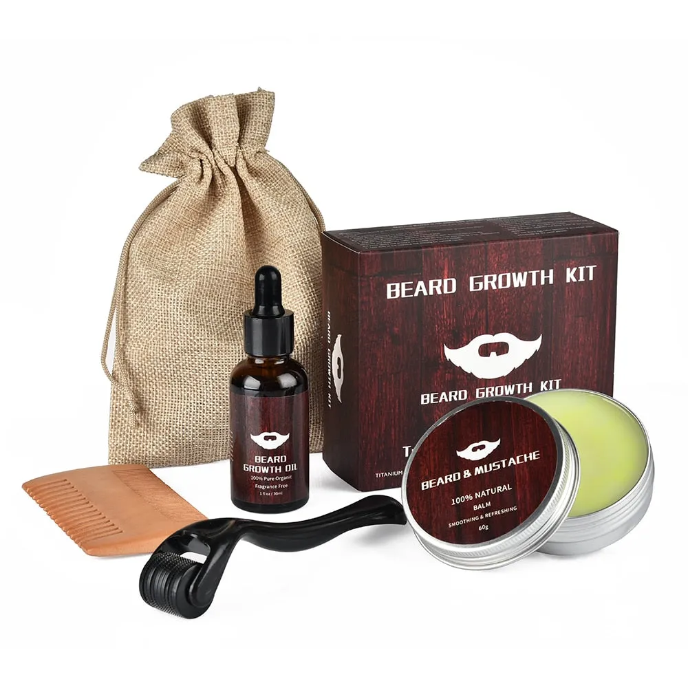 Beard Growth Kit - Enhance Hair Growth and Nourish Your Beard