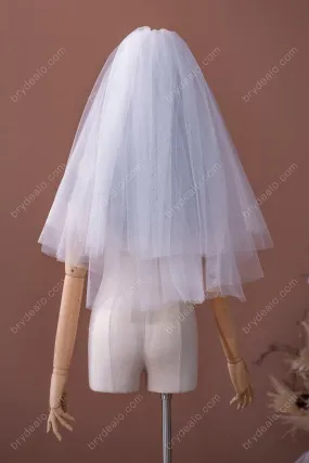 Beautiful Tulle Fingertip Length Bridal Veil