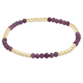 Blissful Pattern 2.5mm Bead Bracelet - Ruby