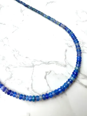 Blue Ethiopian Opal Necklace