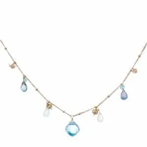 Blue Ice Zina Classic Necklace with Topaz