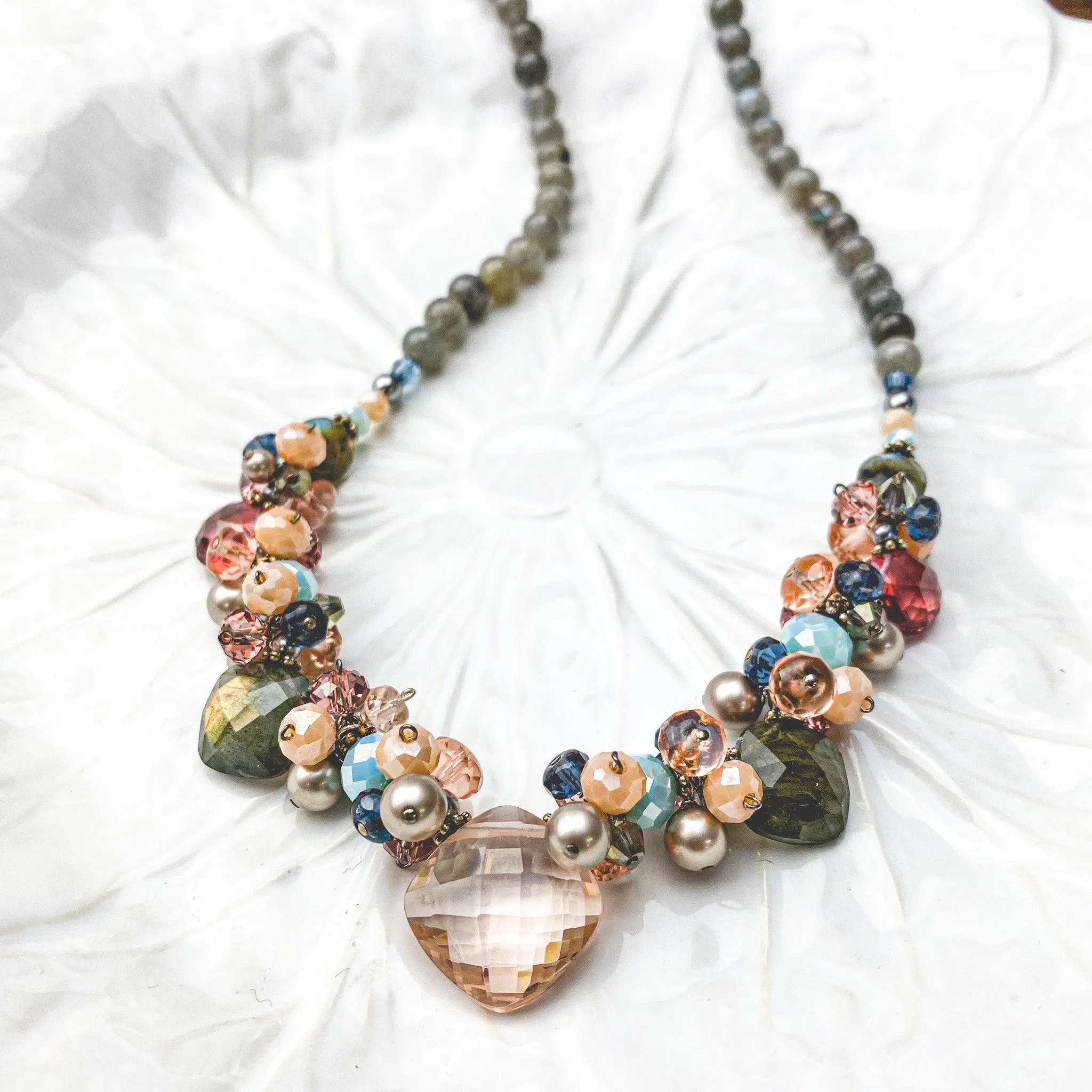 Boho Regina Statement Gemstone Necklace