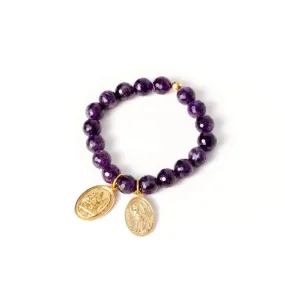 Bracelet Gold - Amethyst