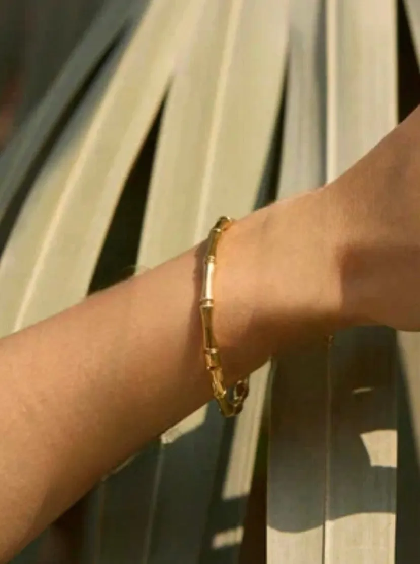 Bracelet Gold Bamboo Mono