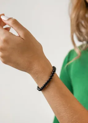 Bracelet In Black Onyx Stone