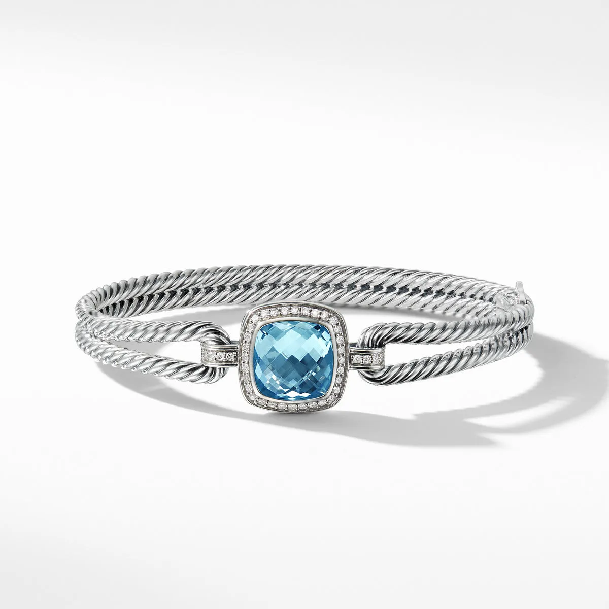 Bracelet with Blue Topaz and Diamonds