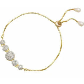 Brass Diamond Gold-plated Bracelet