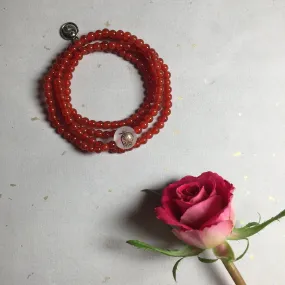 Bright Happiness Taoist Red Onyx Bracelet