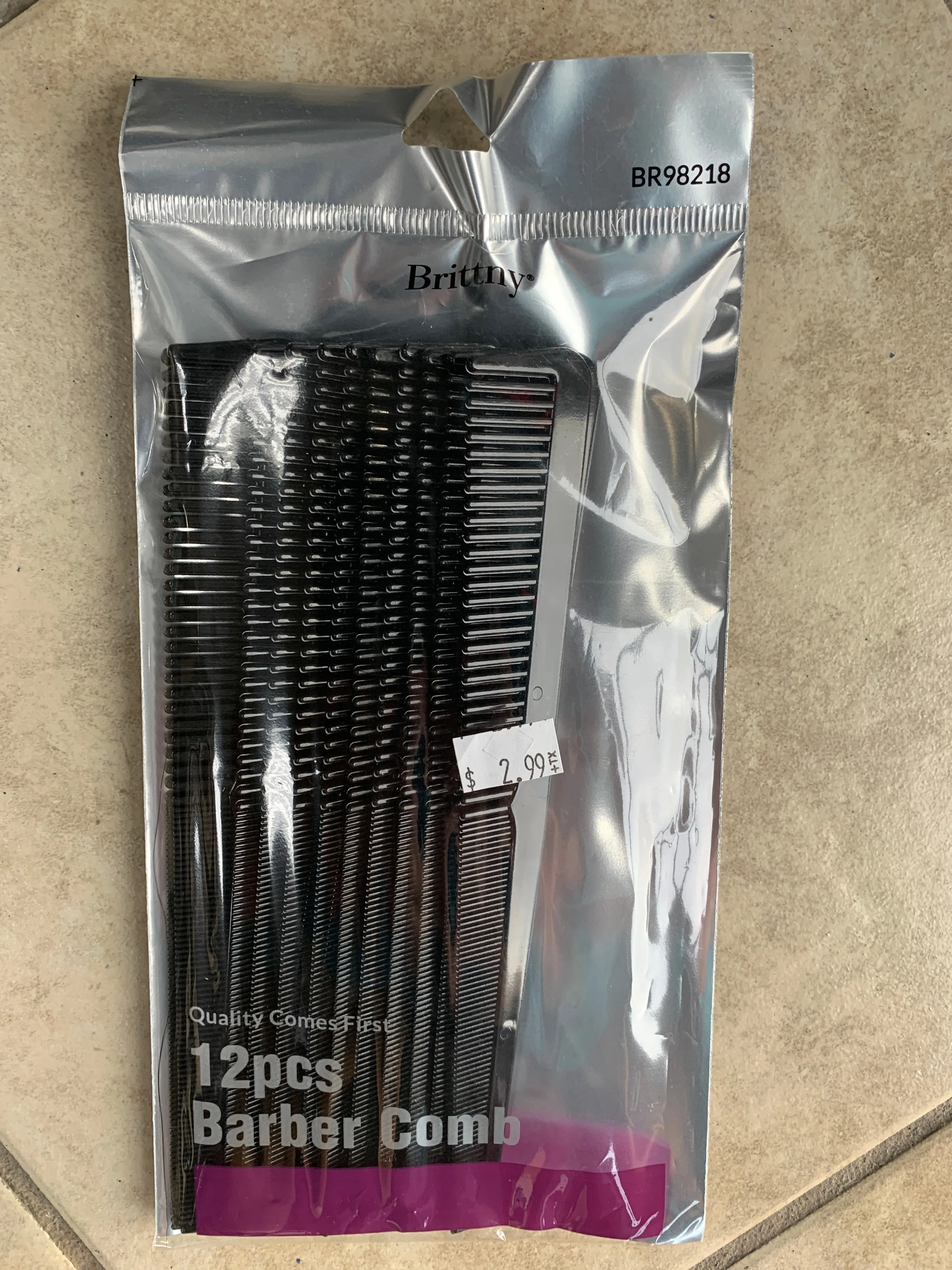 Brittny 12pcs Barber Comb BR98218