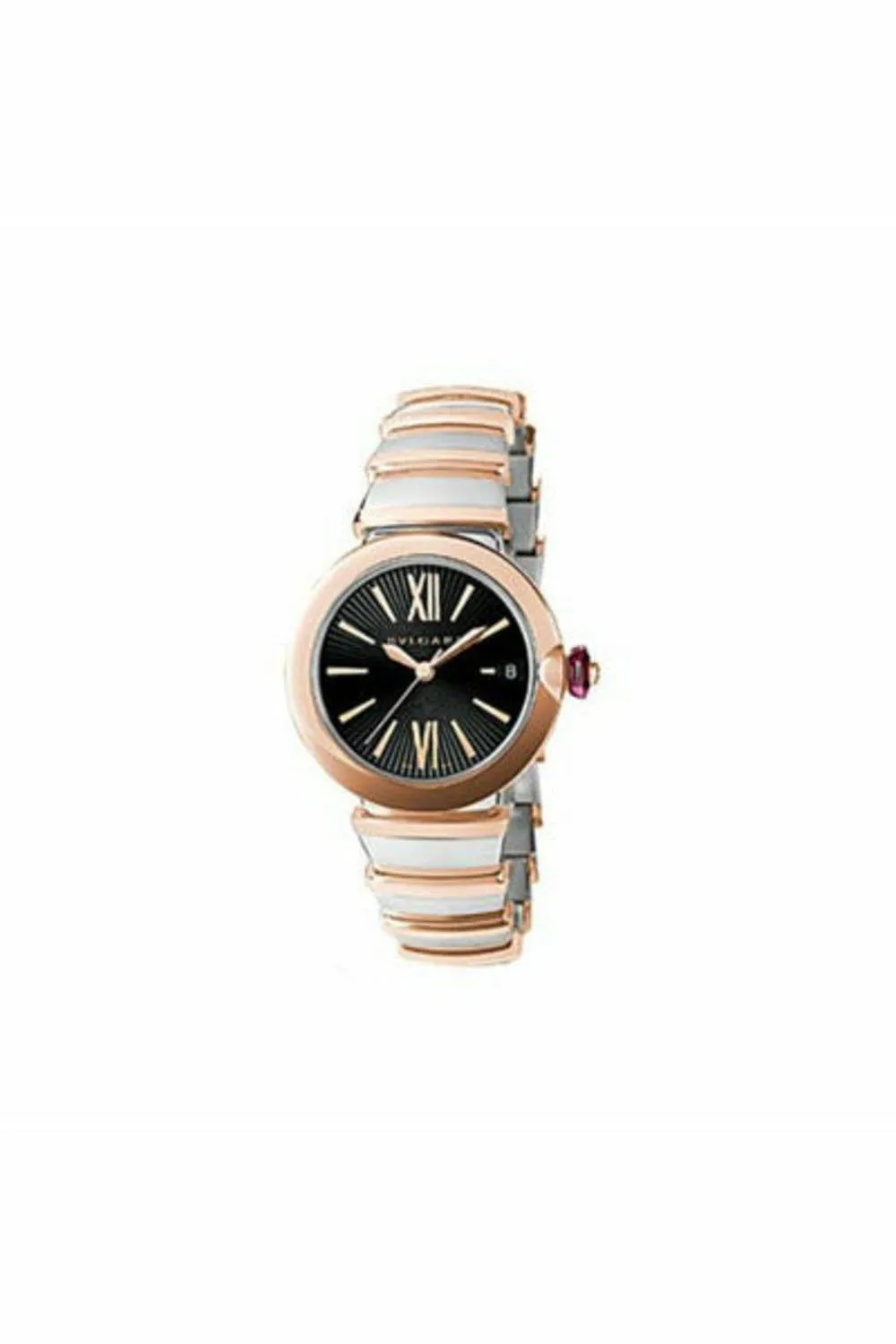 bvlgari lvcea stainless steel 33mm ladies watch ref. 102192 lu33bspgspgd