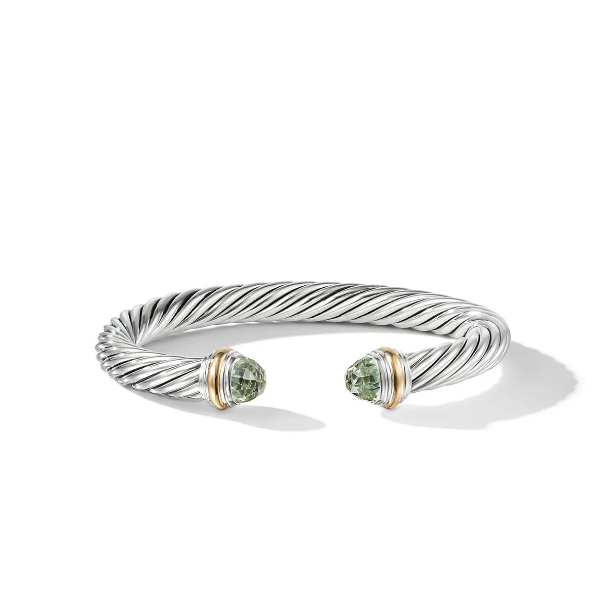 Cable Classics Collection Bracelet with Prasiolite and 14K Gold