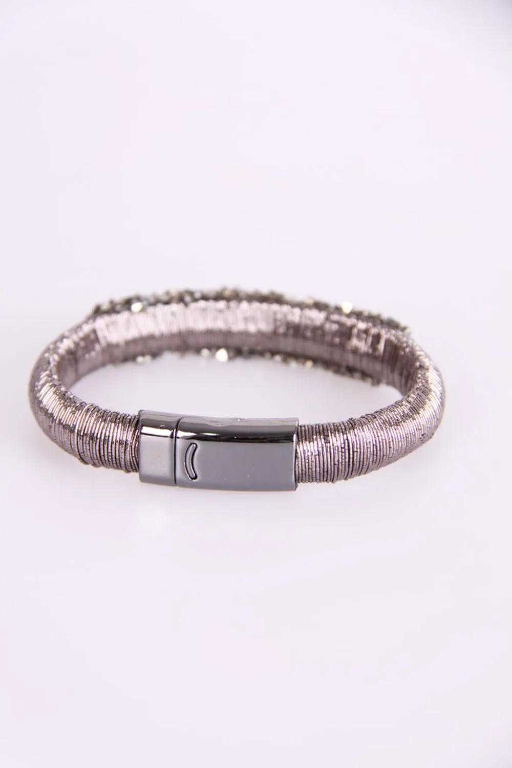 Chunky crystal Double Thread Bracelet