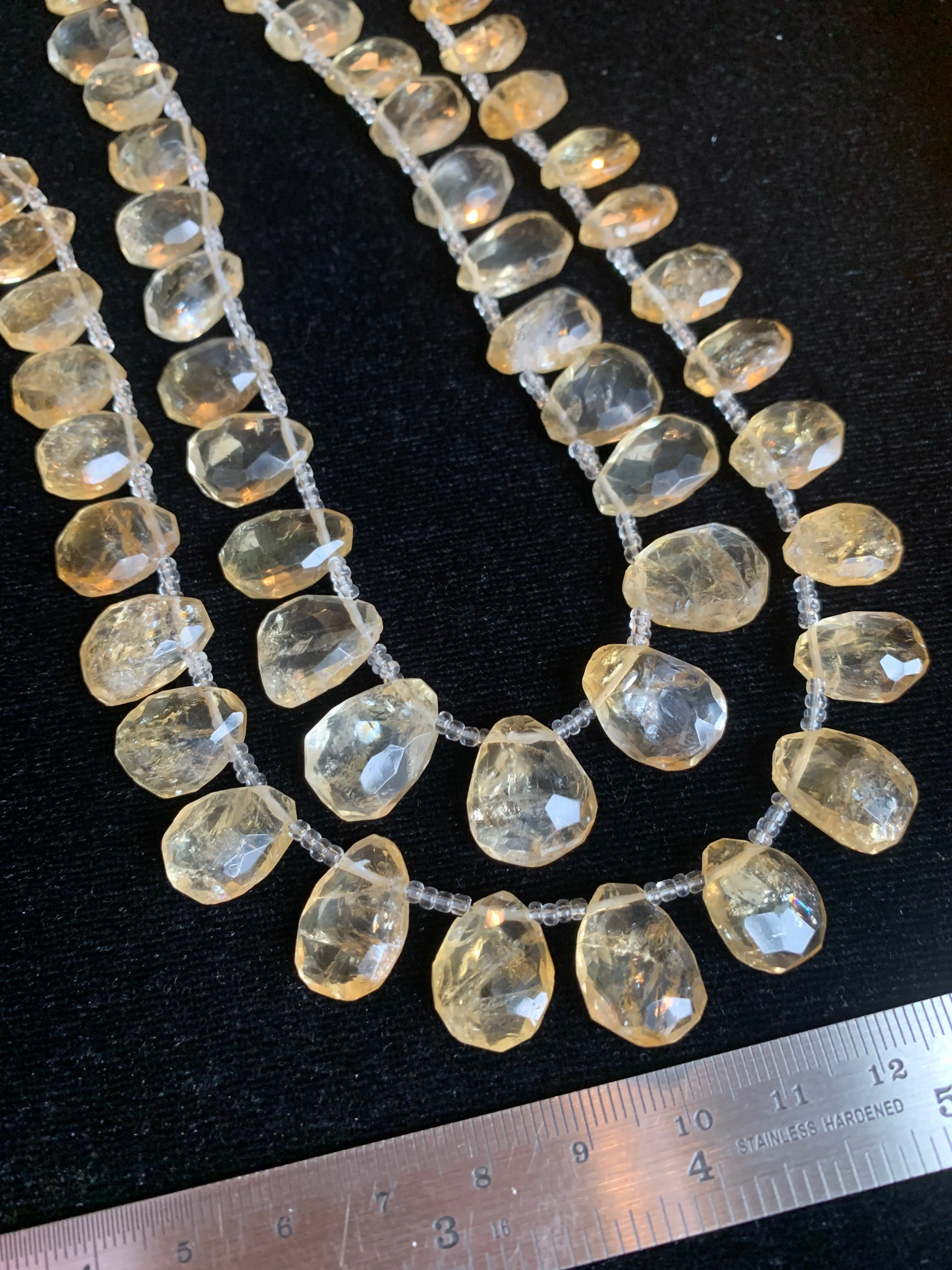 Citrine Rough Cut Briolettes