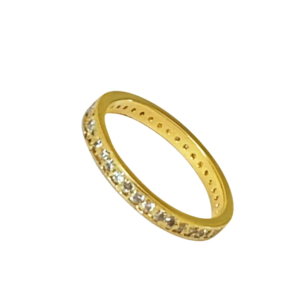 CZ Micro Eternity 14K Toe Ring